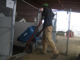 Next we load up the kennel with 4 loads of river rock.&nbsp; This provides excellent drainage inside the kennel which is a key to being sanitary.